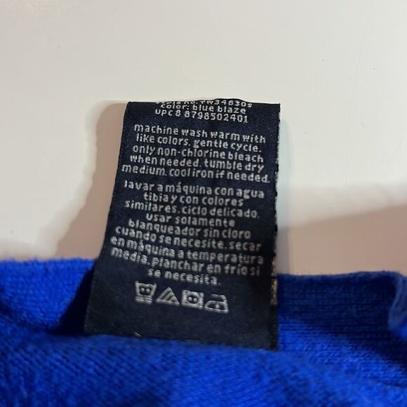 Faded Glory blue button front long sleeve V-neck cardigan light weight plus size - Picture 10 of 12